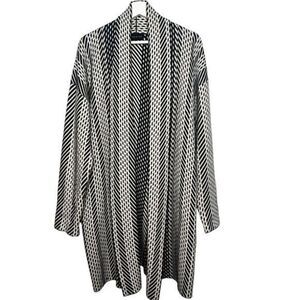 Premise‎ Long Open Sweater Cardigan Pockets Size XL